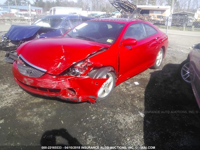 4T1CE38P45U531800 - 2005 TOYOTA CAMRY SOLARA SE/SLE წითელი ფოტო 2