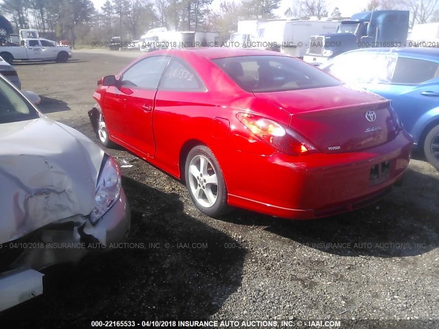 4T1CE38P45U531800 - 2005 TOYOTA CAMRY SOLARA SE/SLE წითელი ფოტო 3