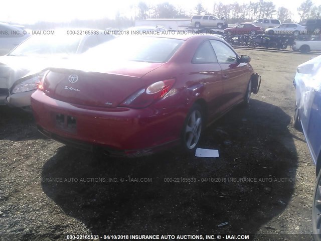 4T1CE38P45U531800 - 2005 TOYOTA CAMRY SOLARA SE/SLE წითელი ფოტო 4