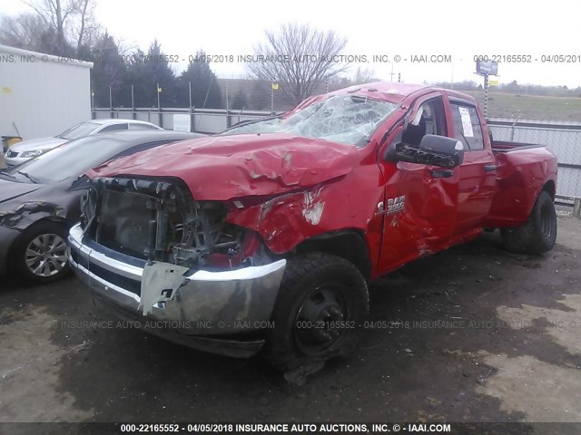 3C63RRGLXEG149386 - 2014 RAM 3500 ST RED photo 2