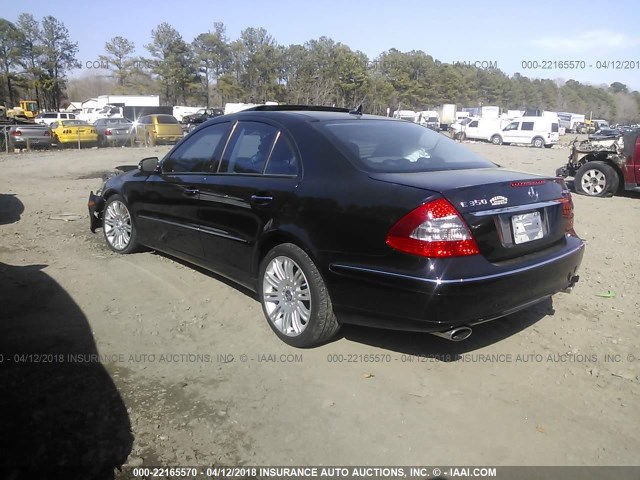 WDBUF87X47B175155 - 2007 MERCEDES-BENZ E 350 4MATIC BLACK photo 3