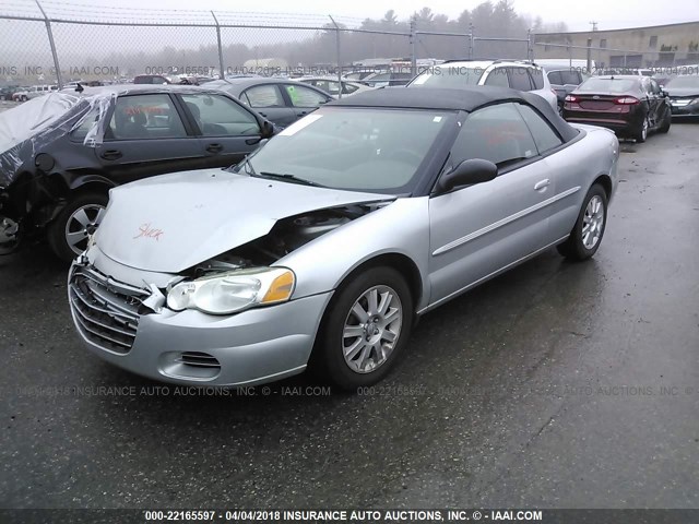 1C3EL75R14N297032 - 2004 CHRYSLER SEBRING GTC SILVER photo 2