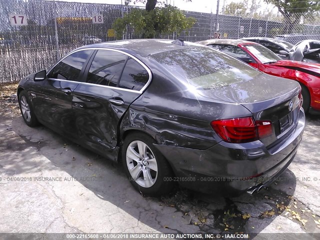 WBAFR1C52BC741665 - 2011 BMW 528 I GRAY photo 3