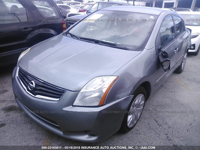 3N1AB6AP0CL743183 - 2012 NISSAN SENTRA 2.0/2.0S/SR/2.0SL GRAY photo 2