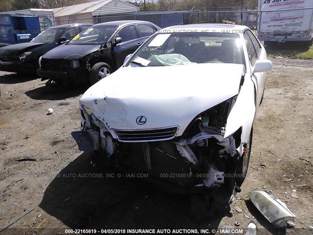 JT8BF28GX10317336 - 2001 LEXUS ES 300 WHITE photo 6