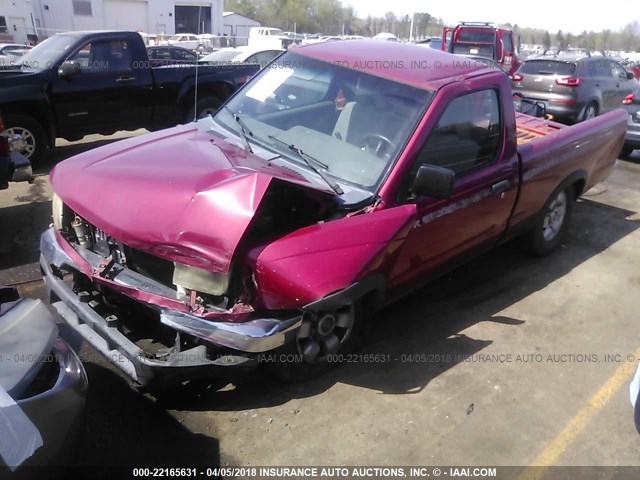 1N6DD21SXWC324420 - 1998 NISSAN FRONTIER XE RED photo 2