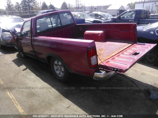 1N6DD21SXWC324420 - 1998 NISSAN FRONTIER XE RED photo 3