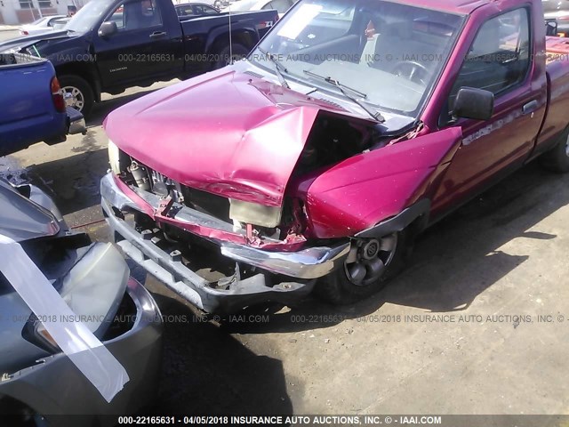 1N6DD21SXWC324420 - 1998 NISSAN FRONTIER XE RED photo 6