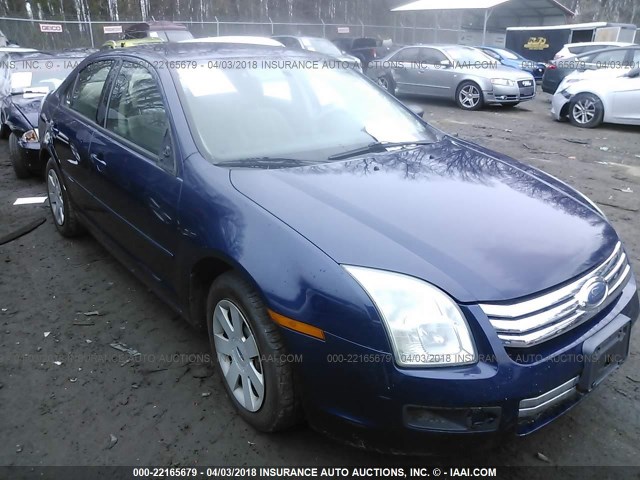 3FAHP06Z97R216577 - 2007 FORD FUSION S BLUE photo 6