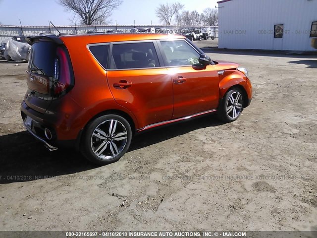 KNDJX3AA4J7549900 - 2018 KIA SOUL ! ORANGE photo 4