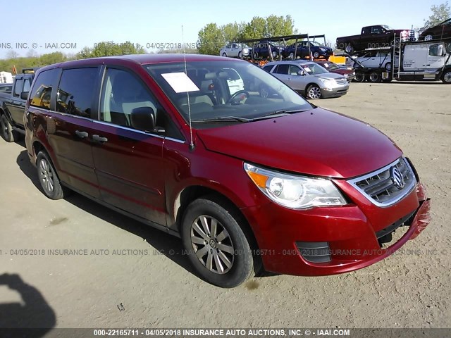 2V8HW44139R594960 - 2009 VOLKSWAGEN ROUTAN S წითელი ფოტო 1