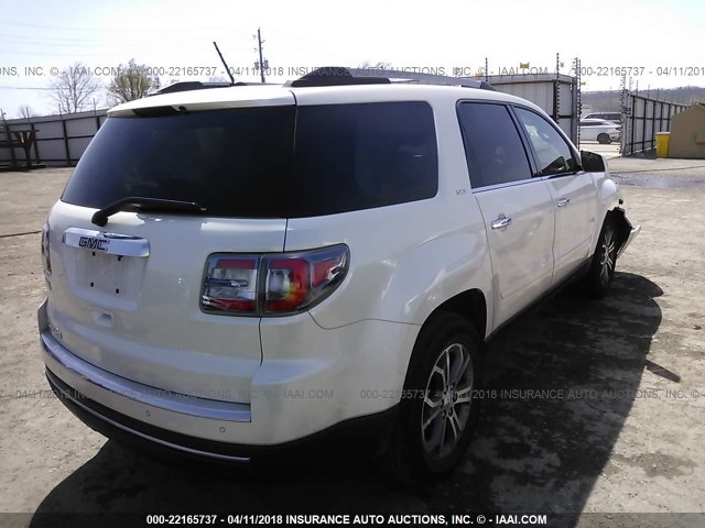 1GKKRRKD1EJ150787 - 2014 GMC ACADIA SLT-1 Білий фото 4