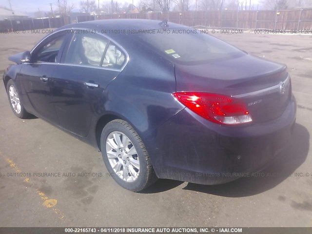 2G4GS5ER6D9223003 - 2013 BUICK REGAL PREMIUM Dark Blue photo 3