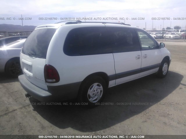 1B4GP44R5YB784201 - 2000 DODGE GRAND CARAVAN SE/SPORT WHITE photo 4