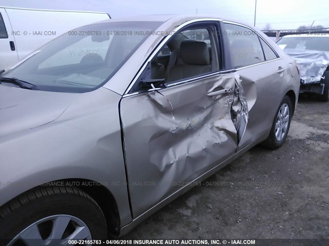 JTNBK46K273014599 - 2007 TOYOTA CAMRY NEW GENERAT LE/XLE/SE GOLD photo 6