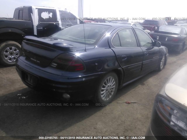 1G2NF52T7YM867428 - 2000 PONTIAC GRAND AM SE1 BLUE photo 4