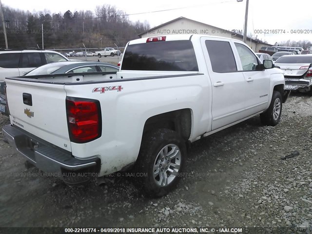 3GCUKREC7GG289371 - 2016 CHEVROLET SILVERADO K1500 LT WHITE photo 4