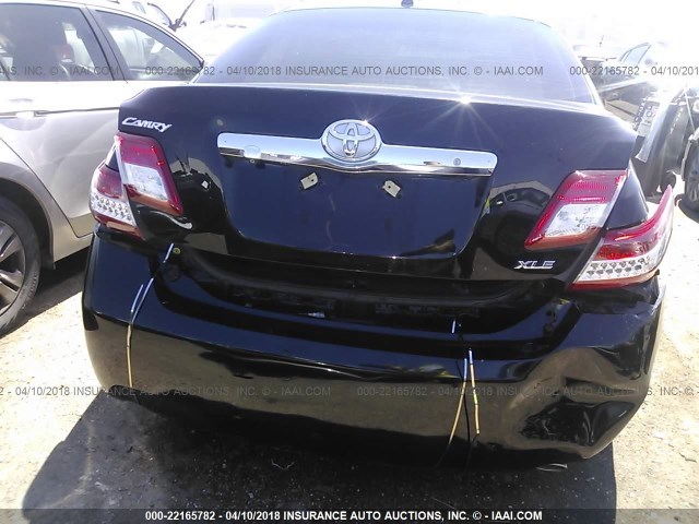 4T1BK3EK2BU129329 - 2011 TOYOTA CAMRY SE/LE/XLE BLACK photo 6