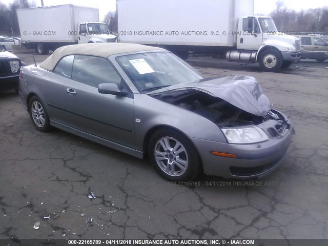 YS3FD79Y676102547 - 2007 SAAB 9-3 2.0T GRAY photo 1