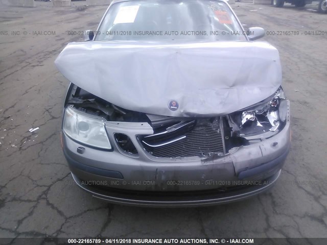 YS3FD79Y676102547 - 2007 SAAB 9-3 2.0T GRAY photo 6