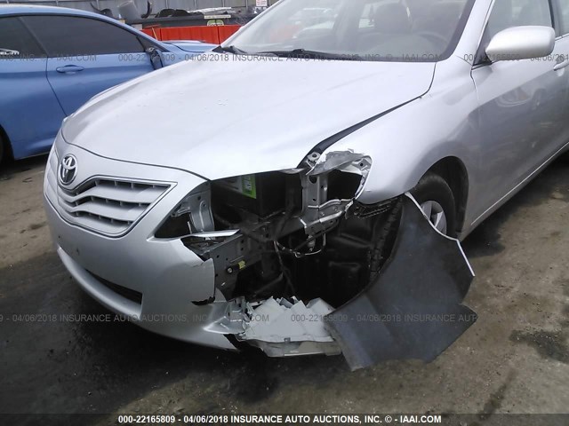 4T4BF3EK0AR027844 - 2010 TOYOTA CAMRY SE/LE/XLE SILVER photo 6