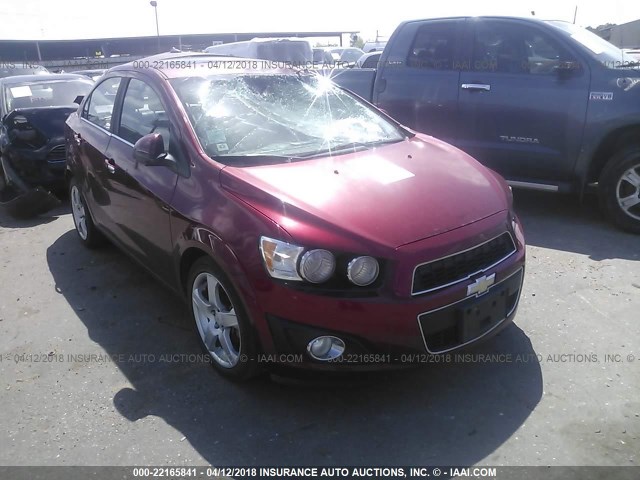 1G1JE5SH0C4194654 - 2012 CHEVROLET SONIC LTZ RED photo 1