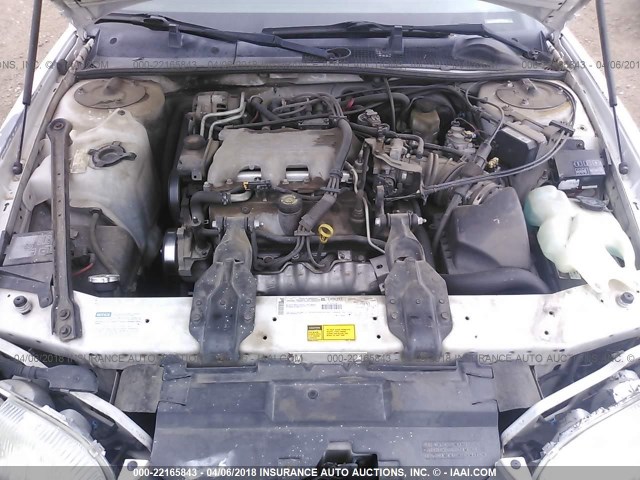 2G1WW12M0X9288688 - 1999 CHEVROLET MONTE CARLO LS WHITE photo 10