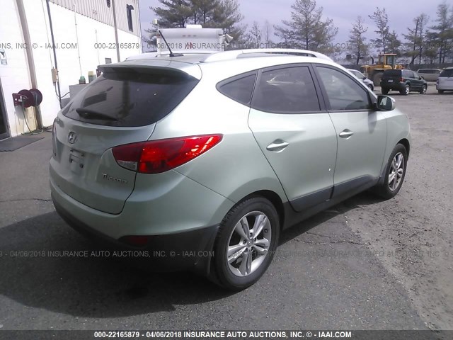 KM8JU3AC9CU406306 - 2012 HYUNDAI TUCSON GLS/LIMITED GREEN photo 4