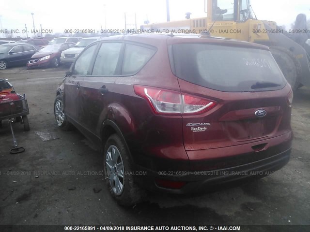 1FMCU0F7XEUC18920 - 2014 FORD ESCAPE S BURGUNDY photo 3