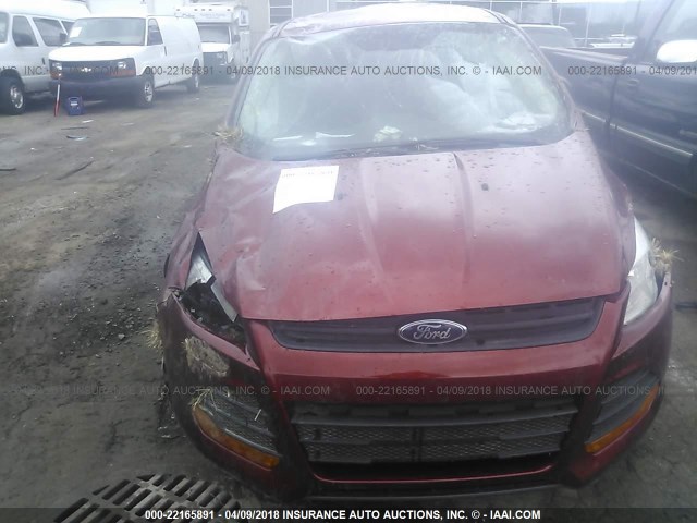 1FMCU0F7XEUC18920 - 2014 FORD ESCAPE S BURGUNDY photo 6