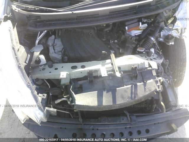 3N1CE2CP7FL403958 - 2015 NISSAN VERSA NOTE S/S PLUS/SV/SL/SR SILVER photo 10