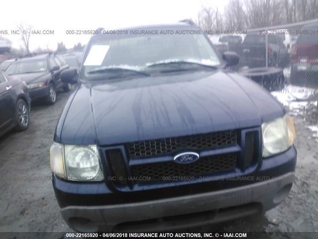 1FMZU67E13UB19538 - 2003 FORD EXPLORER SPORT TR  BLUE photo 6