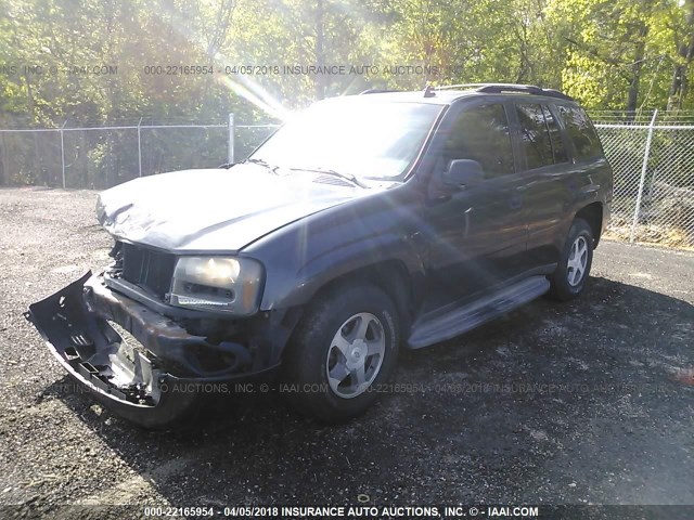 1GNDS13S062183600 - 2006 CHEVROLET TRAILBLAZER LS/LT GRAY photo 2