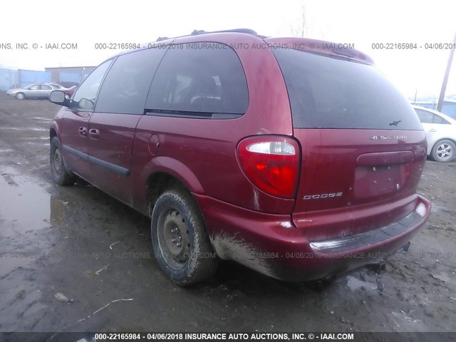 1D4GP24R06B683445 - 2006 DODGE GRAND CARAVAN SE RED photo 3