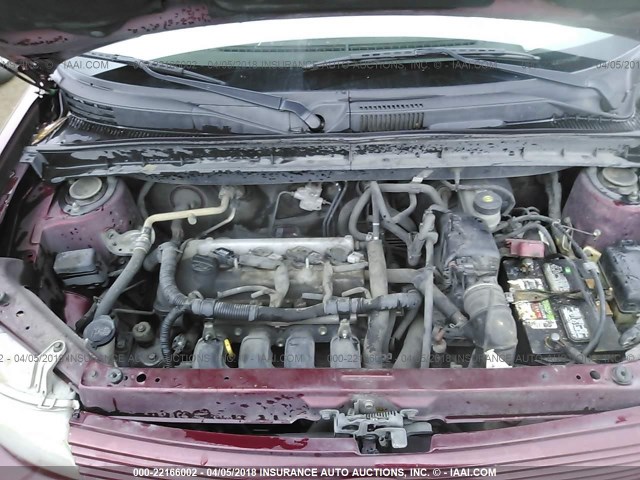 JTLKT324264075760 - 2006 TOYOTA SCION XB BURGUNDY photo 10