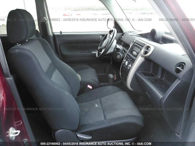 JTLKT324264075760 - 2006 TOYOTA SCION XB BURGUNDY photo 5