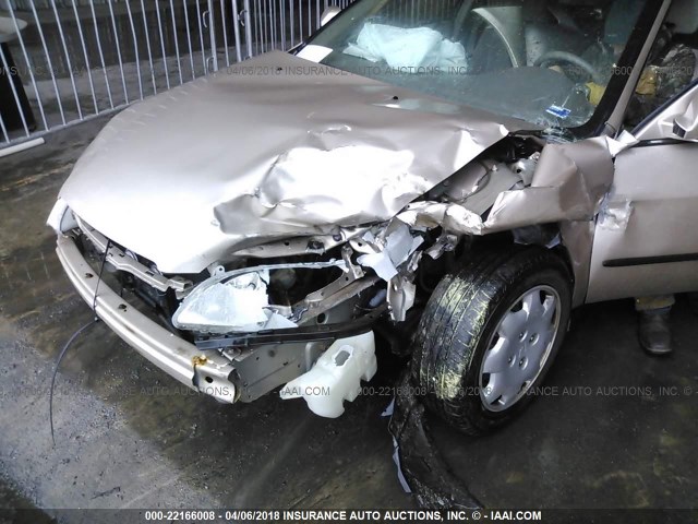 1HGCG5648YA009438 - 2000 HONDA ACCORD LX 棕色 照片 6