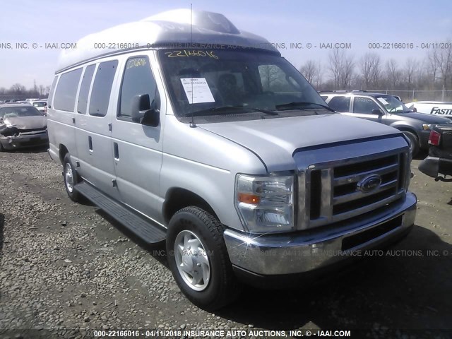 1FBSS31L49DA01532 - 2009 FORD ECONOLINE E350 SUPER DUTY WAGON SILVER photo 1