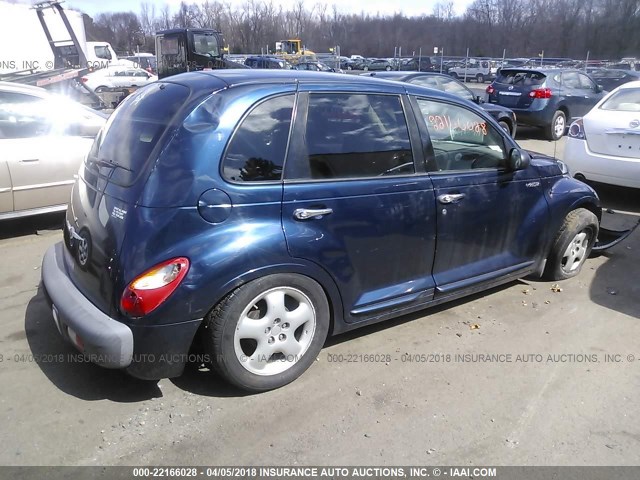 3C4FY58B42T378818 - 2002 CHRYSLER PT CRUISER TOURING BLUE photo 4