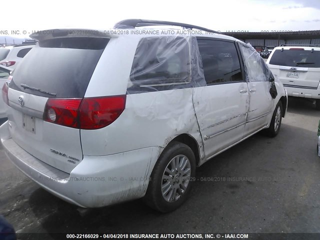 5TDBK22C27S002457 - 2007 TOYOTA SIENNA XLE/XLE LIMITED WHITE photo 4