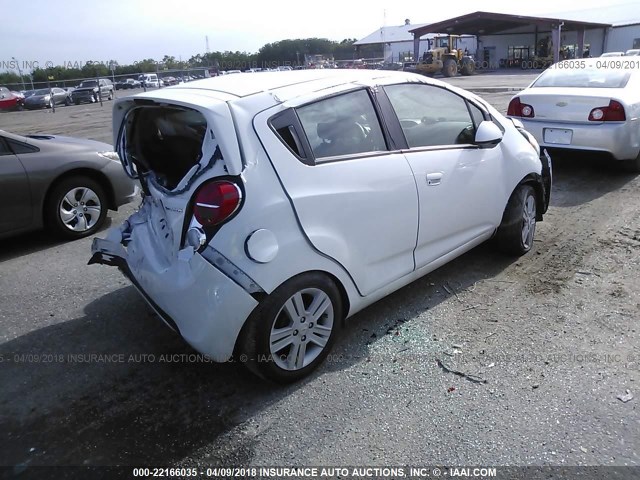 KL8CB6S95EC565672 - 2014 CHEVROLET SPARK LS WHITE photo 4