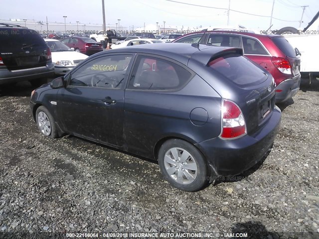 KMHCM36C49U123144 - 2009 HYUNDAI ACCENT GS GRAY photo 3