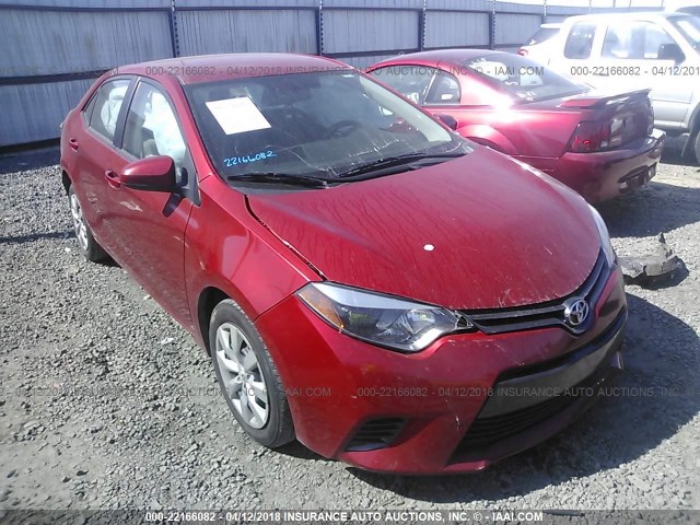 5YFBURHE5FP285360 - 2015 TOYOTA COROLLA L/LE/LE PLS/PRM/S/S PLS RED photo 6