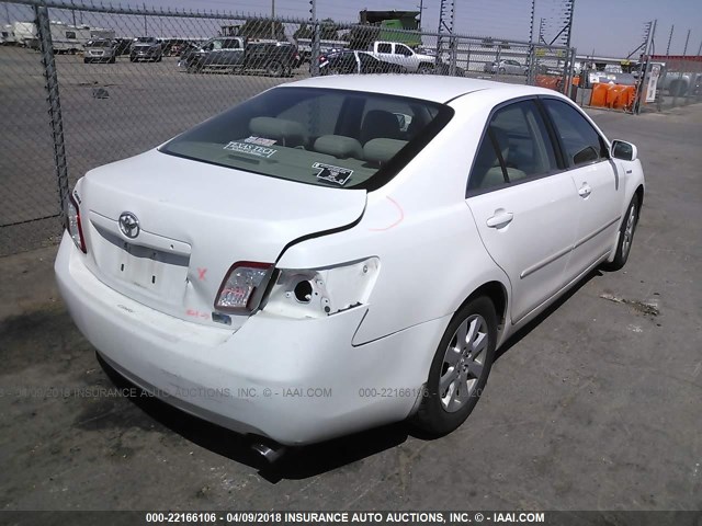 4T1BB46K29U105031 - 2009 TOYOTA CAMRY HYBRID WHITE photo 4