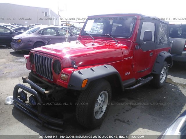 1J4FY29P7VP484255 - 1997 JEEP WRANGLER / TJ SE RED photo 2