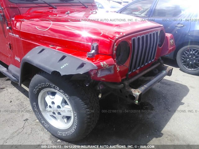 1J4FY29P7VP484255 - 1997 JEEP WRANGLER / TJ SE RED photo 6