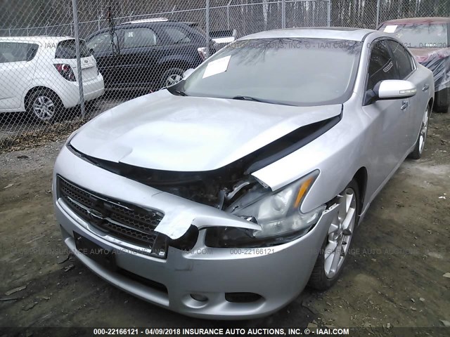 1N4AA5AP3BC843949 - 2011 NISSAN MAXIMA S/SV SILVER photo 6