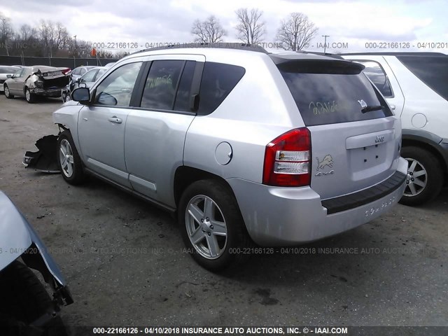 1J4NF1FB5AD652426 - 2010 JEEP COMPASS SPORT SILVER photo 3