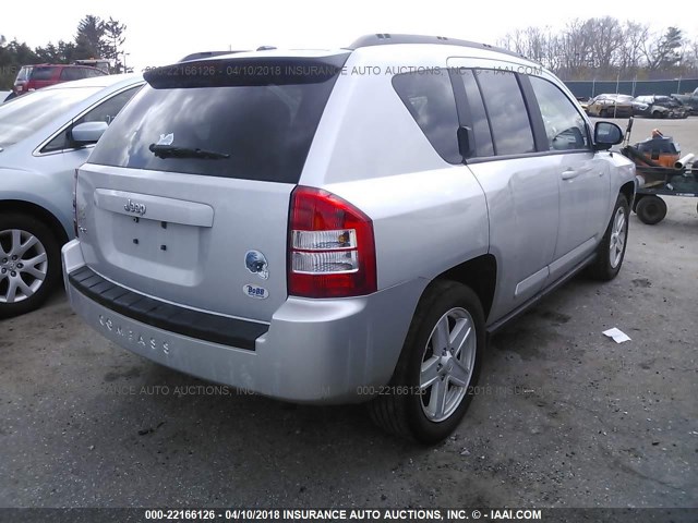 1J4NF1FB5AD652426 - 2010 JEEP COMPASS SPORT SILVER photo 4