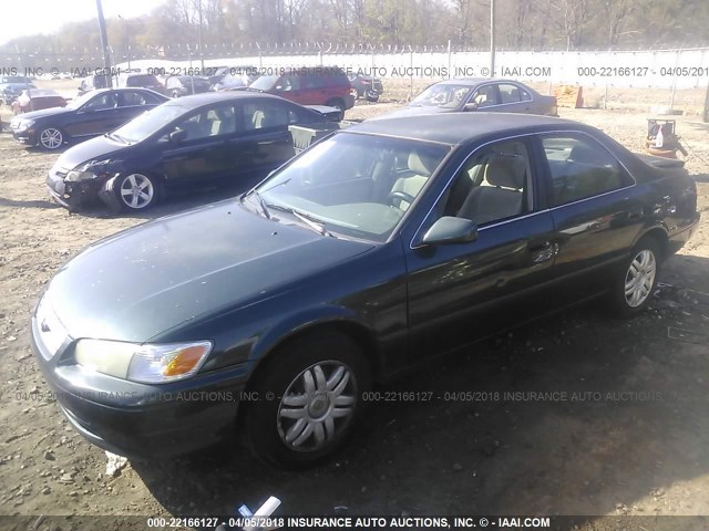 4T1BG22K61U766335 - 2001 TOYOTA CAMRY CE/LE/XLE 绿色 照片 2